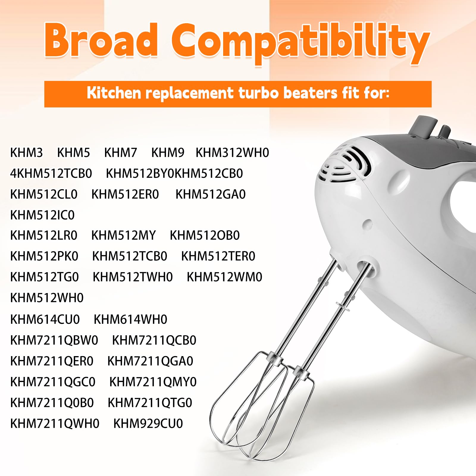 Hand Mixer Beaters Attachments for Kitchenaid Stainless Steel - Image 2