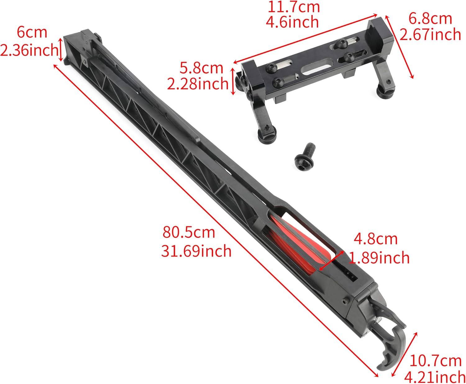 AMEYXGS Archery Compound Bow Repeating Rapid Fire Device, 6 Shots Arrow Automatic Self Loading Suitable for Compound Bows/Metal Riser Recurve Bow