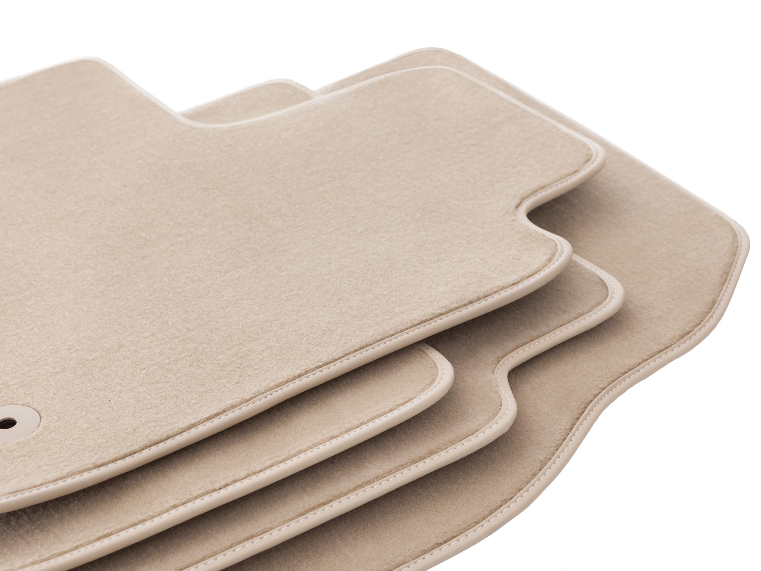 Automatte – Passend für BMW 3 E93 Cabrio 2004-2011 – Velours – Autozubehör - Praktische Fußmatte Auto – 4-teilig - beige