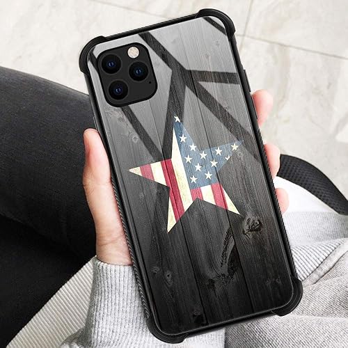 Miniatura 9 de Funda compatible con iPhone 13 Pro Max, funda de bandera antigua para iPhone 13 Pro Max para niños y hombres, diseño de patrón a prueba de golpes,