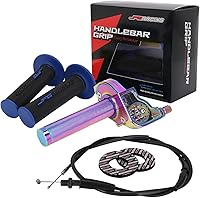 Vista 10 de JFG RACING Conjunto de Acelerador para Motocicleta, 7/8" 22mm Puños de Acelerador de Giro Rápido Con Cable de Acelerador Aleación de Aluminio