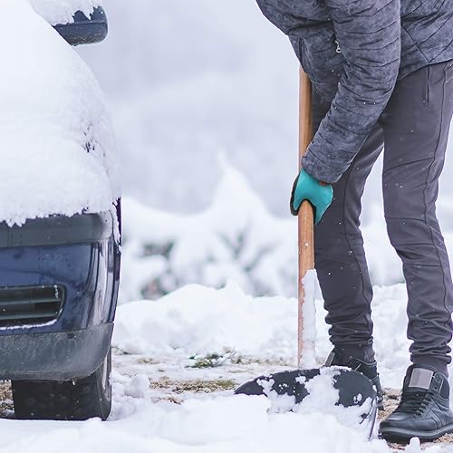 Miniatura 9 de COOLJOB Guantes de trabajo de jardinería impermeables, regalos para mujeres y hombres, guantes de trabajo antideslizantes con doble revestimiento de