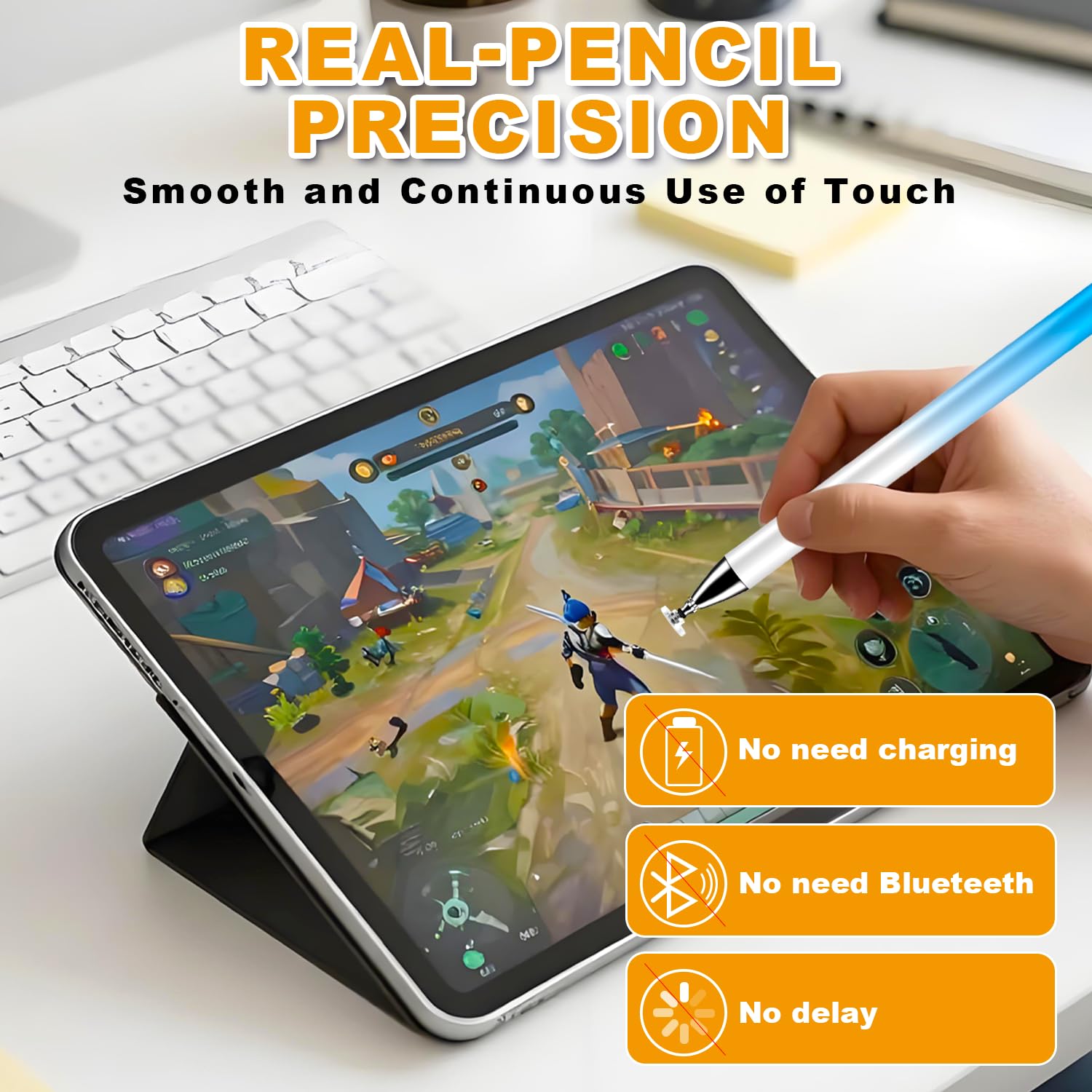 Stylus (7 Stück), 2-in-1 Stylus Pen für Touchscreen, hohe Präzision und Empfindlichkeit, geeignet für iPad/iPhone/Samsung/Android Smartphone und Tablets, kompatibel mit allen Touchscreens