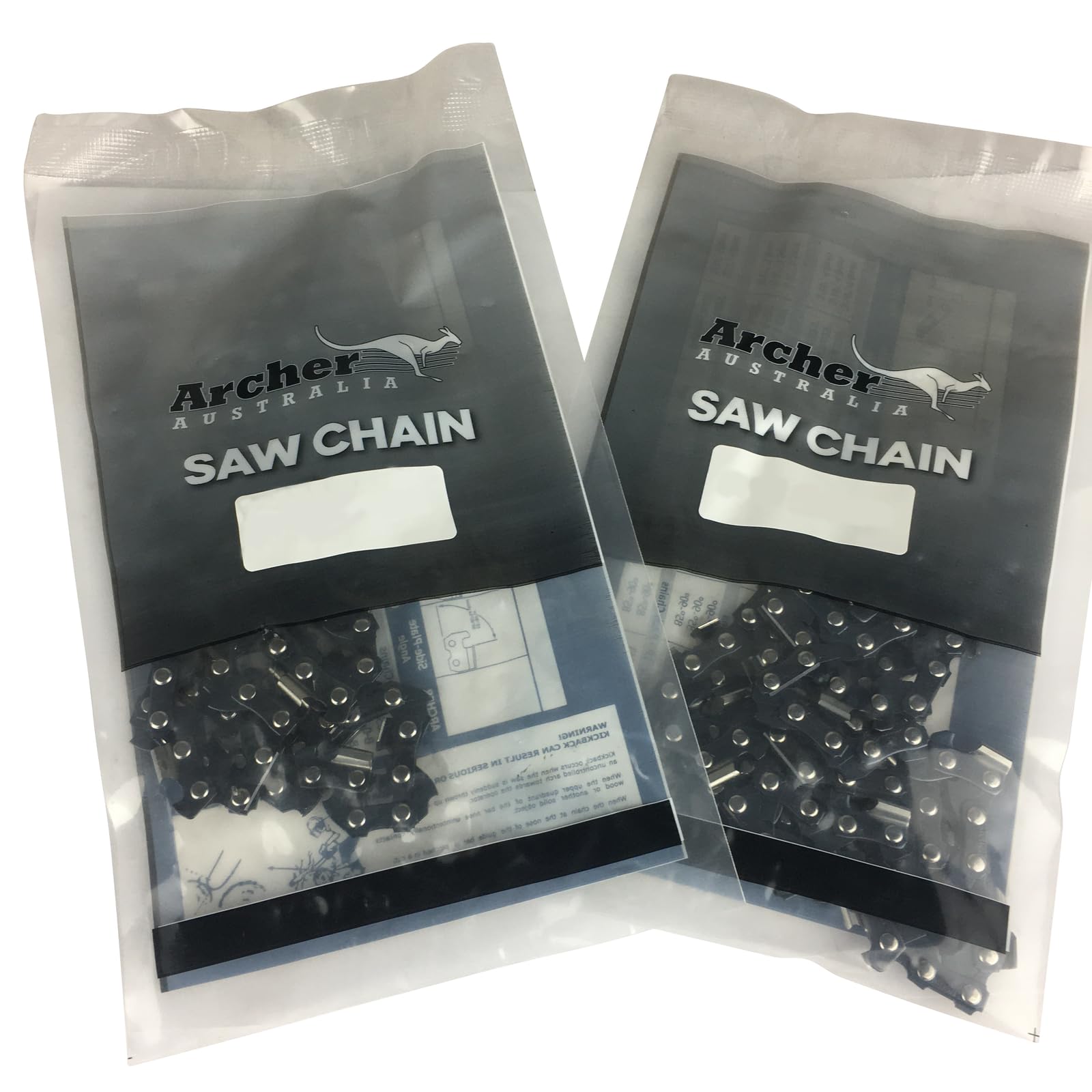 2 x Black and Decker 10" 25cm Archer Chainsaw Saw Chain DN410 with 38 Drive Links