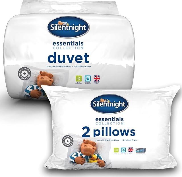 Silentnight Hollowfibre 10.5 Tog Duvet & Pillow Pair (Single)