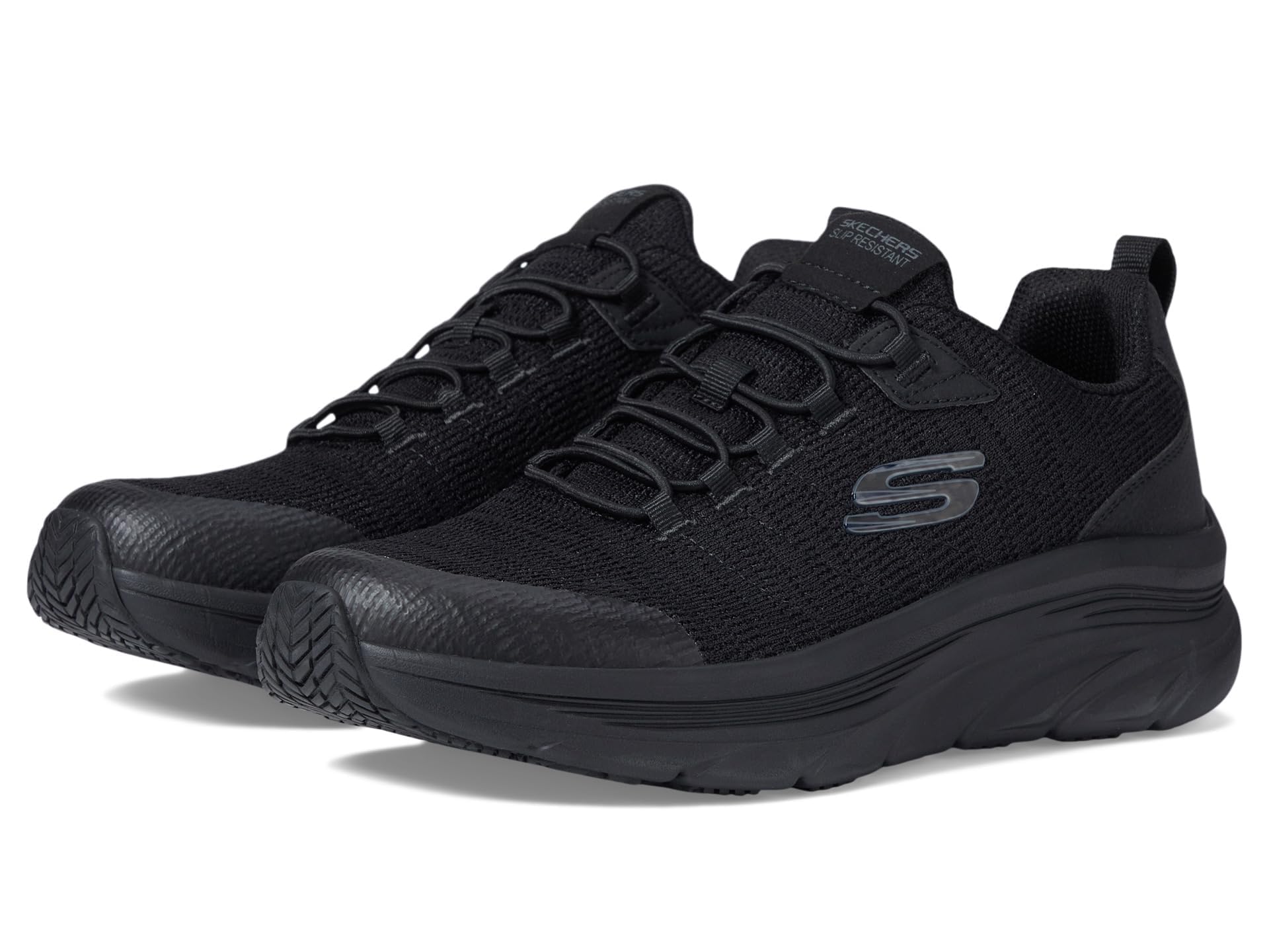 Skechers Men's Luxir Food Service Shoe, Black, 8.5