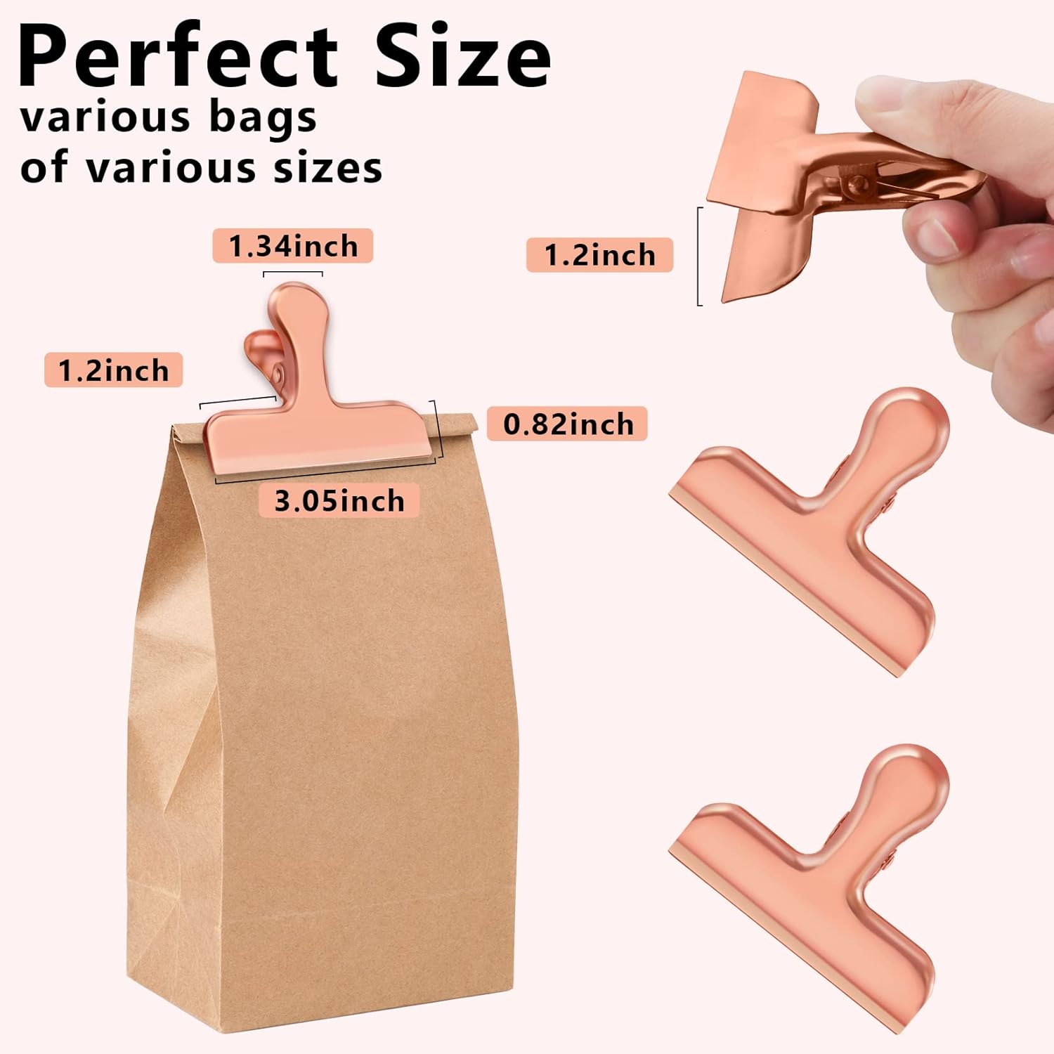 Buy FINDMAG 20 Pack Chip Clips Food Bag Clips Heavy Duty Bag Clamp, 3