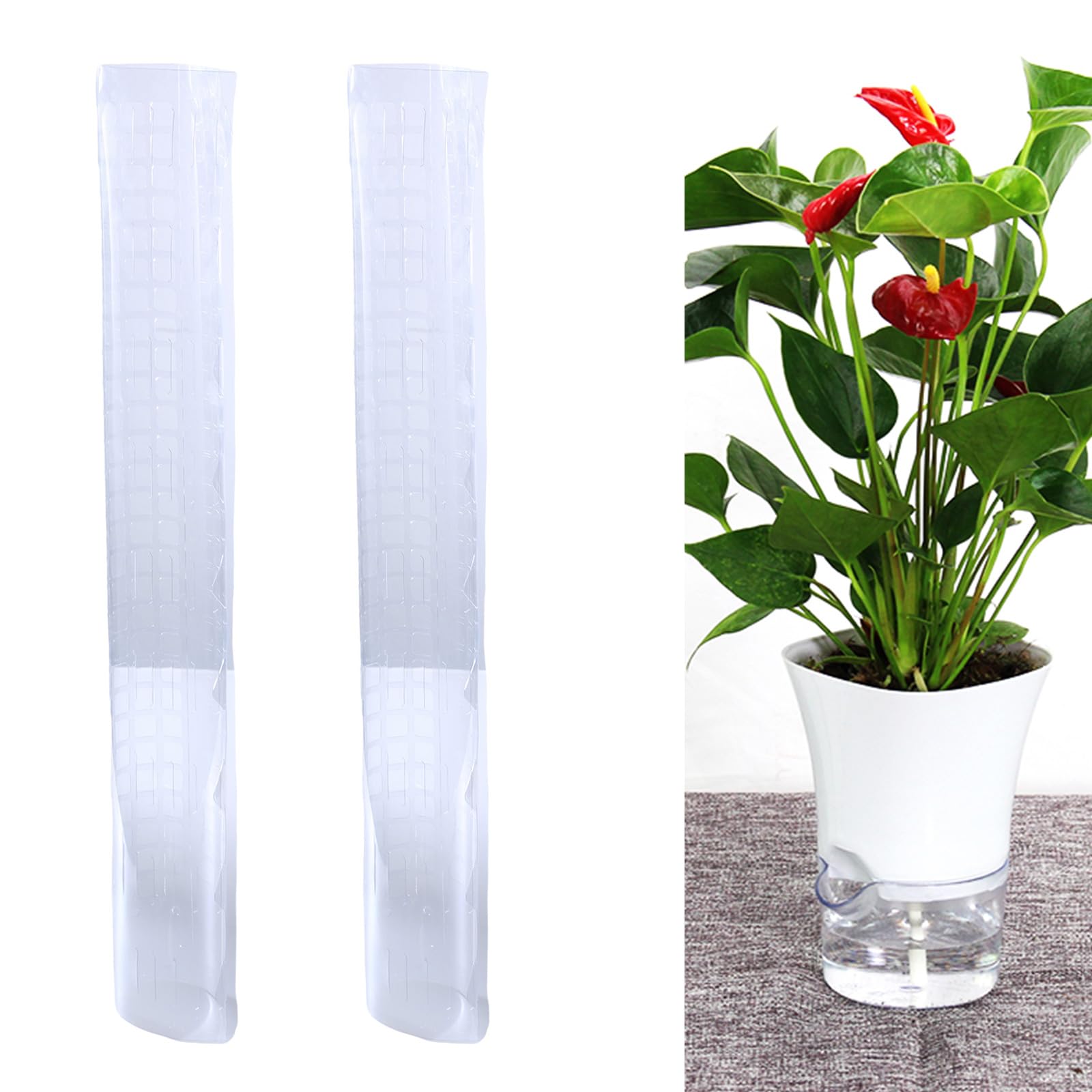 24-Zoll Moosstangen für Monstera Pflanzen, wiederverwendbar, wachsen Sie grün nach Oben, Kletterpfähle, selbstbewässernder Pflanzenstützstab, Kletterhilfe, wächst nach Oben, Erdspieße, Bänder,