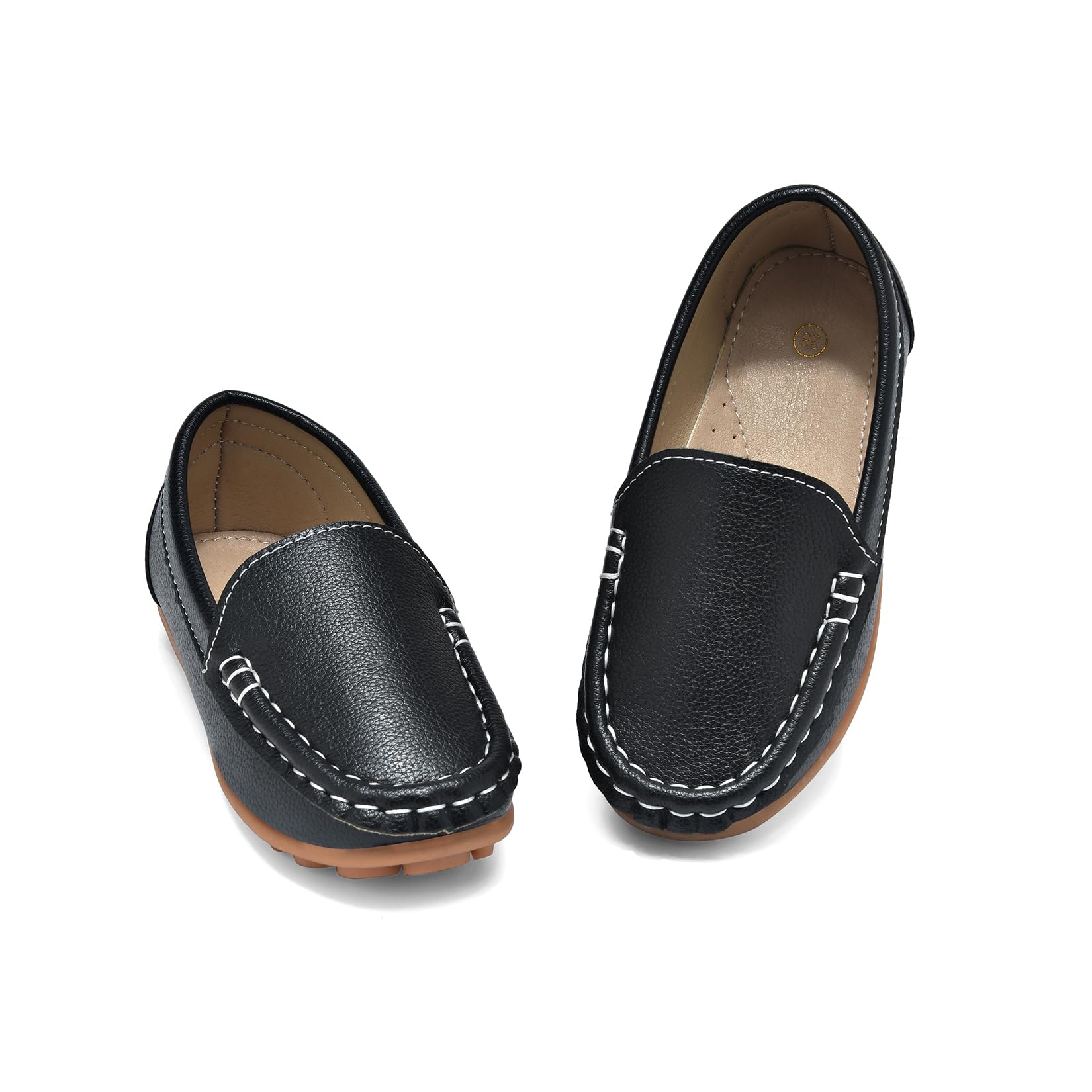 Mocassins pour Enfant PU Cuir Bateau Chaussures Garçon Mode Oxford Chaussures Fille Décontracté Confortable Mocassin Plate Loafers