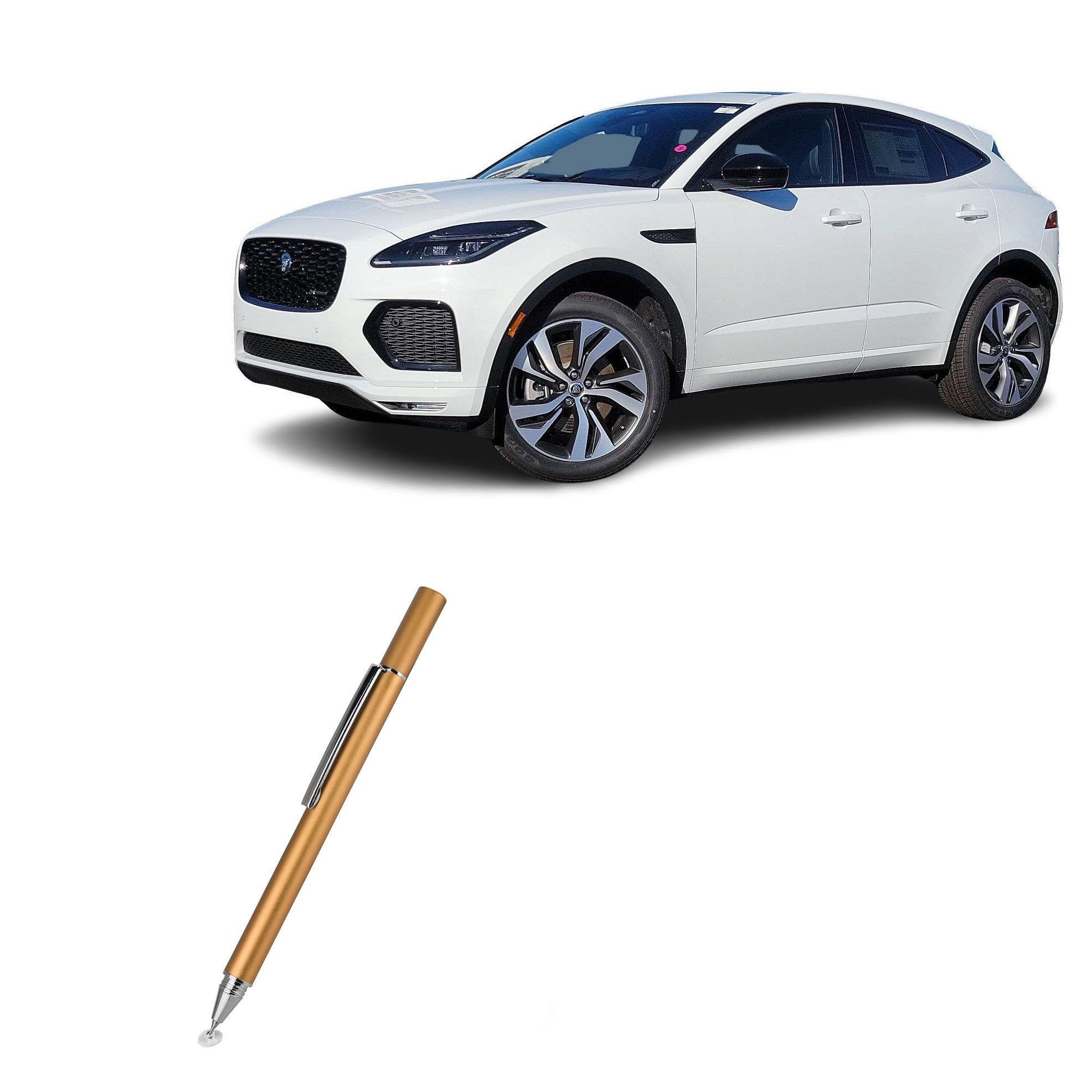 BoxWave Stylus Pen Compatible with Jaguar 2024 E-PACE Display (11.4 in) - FineTouch Capacitive Stylus, Super Precise Stylus Pen - Champagne Gold