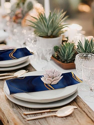 Miniatura 6 de Servilletas de lino de tela de mármol, paquete de 4 unidades, servilletas reutilizables de mesa de cóctel para bodas, fiestas, almuerzos, hoteles,