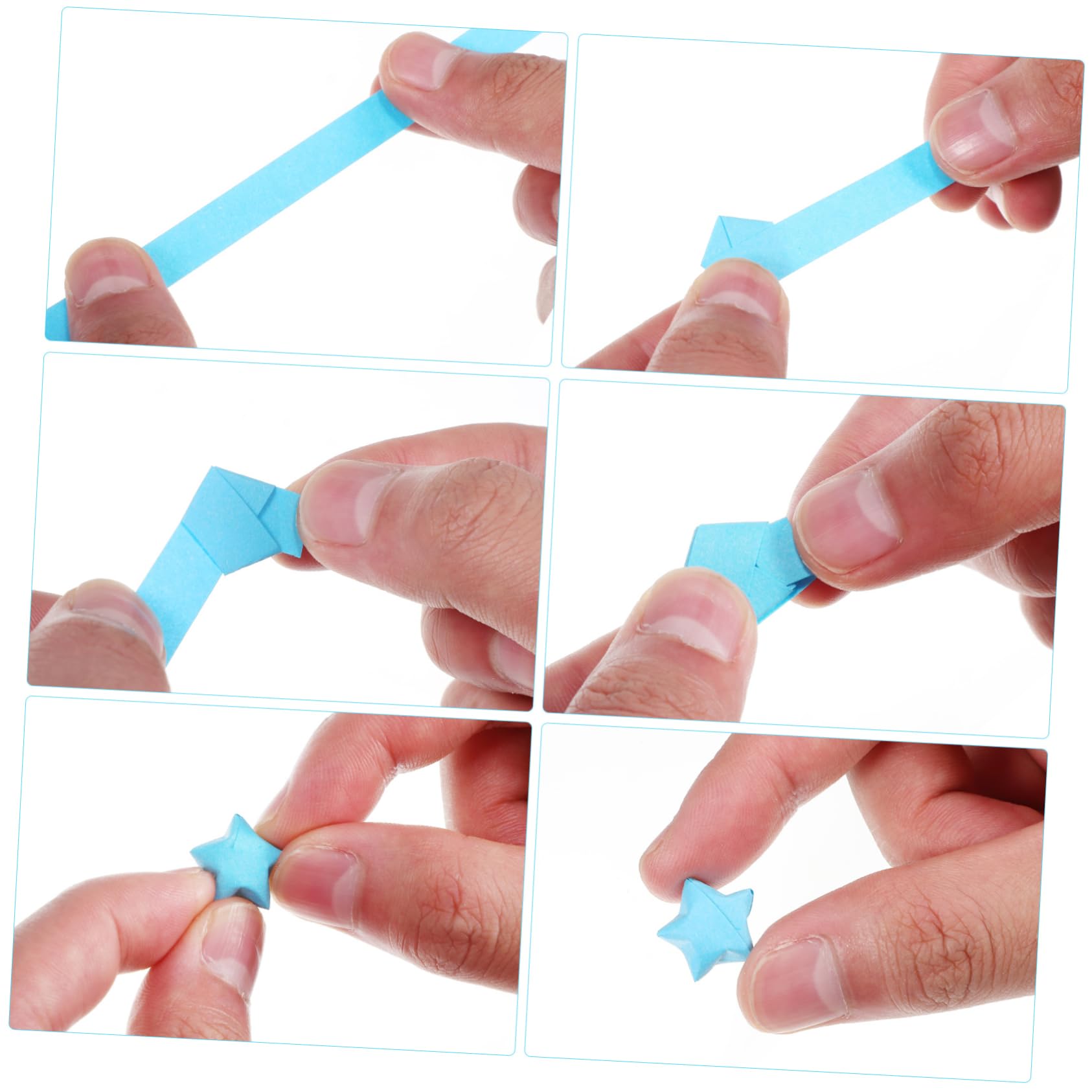 Kit de Papel de Origami en Forma de Figura Frasco de Vidrio