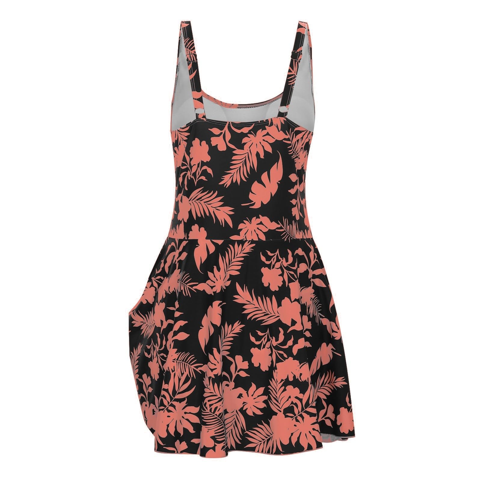 2026 Damski Strój Kąpielowy Kwiatowym Nadrukiem, Regulowana Osłona Brzucha, Rozmiar Kostiumów Kąpielowych Letnia Sukienka Do Pływania
