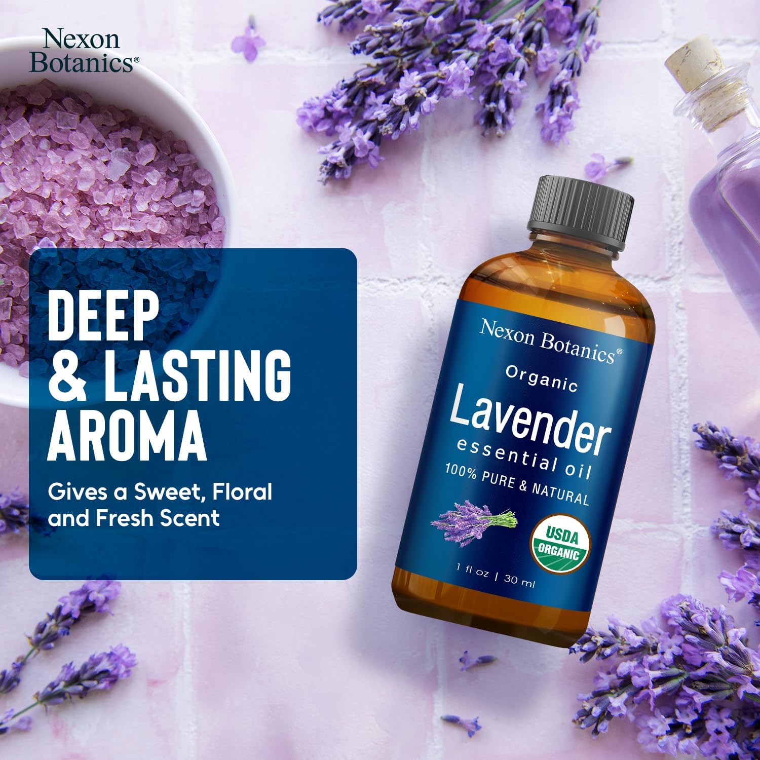 Organic Lavender Essential Oil 30 ml - Pure, Natural Oils for Aromatherapy, Diffusers, DIY, Candle and Soap Making Scent - Nexon Botanics - Image 7