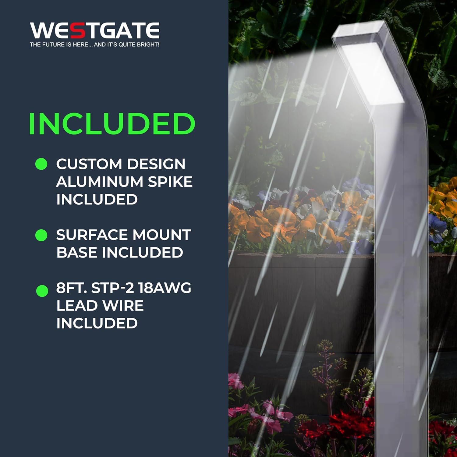 Westgate SURVEIL 31in Low Voltage Path Light, 12V 3000K Warm White LED, 720LM, Black Finish, Outdoor Waterproof Landscape Lighting, Hardwired for Garden Walkway, Modern, Durable,Dimmable, Frosted Lens