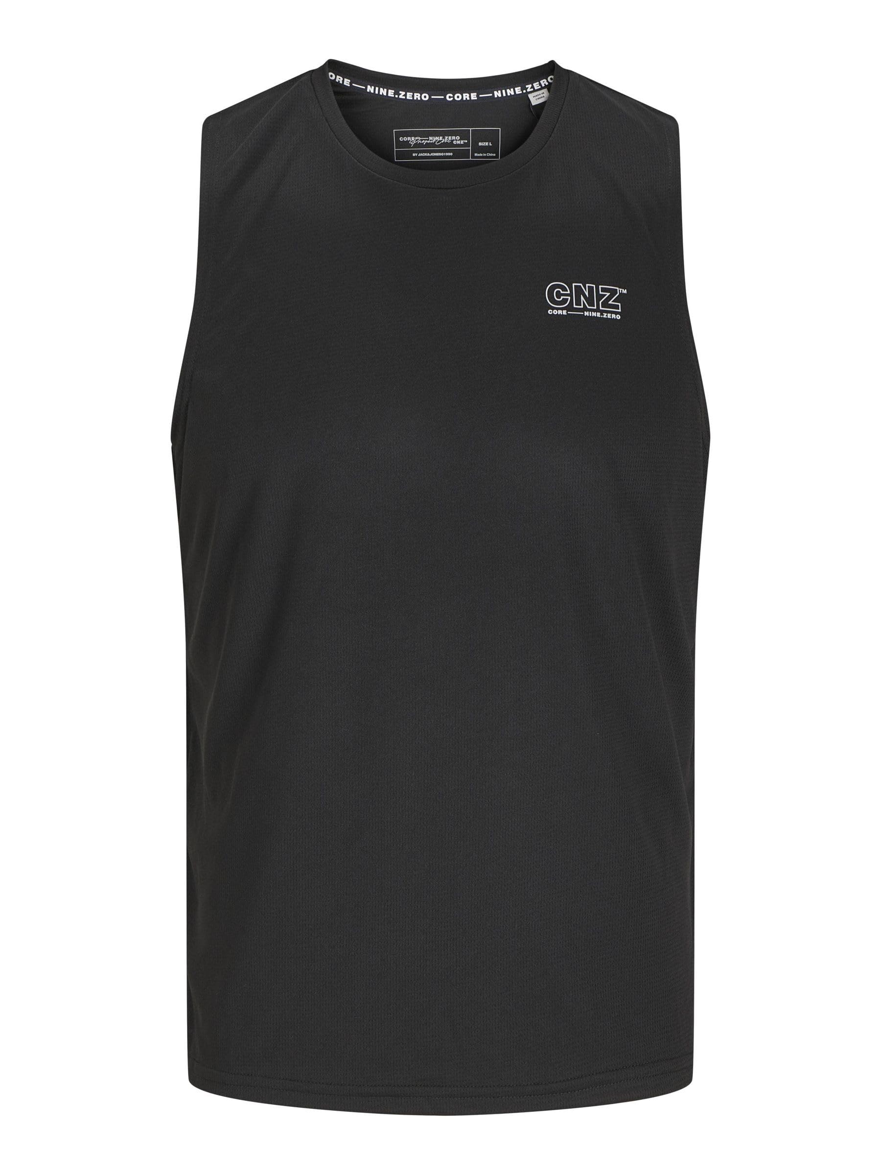 JACK & JONES CNZ Male Sports Tank Top, Black, S