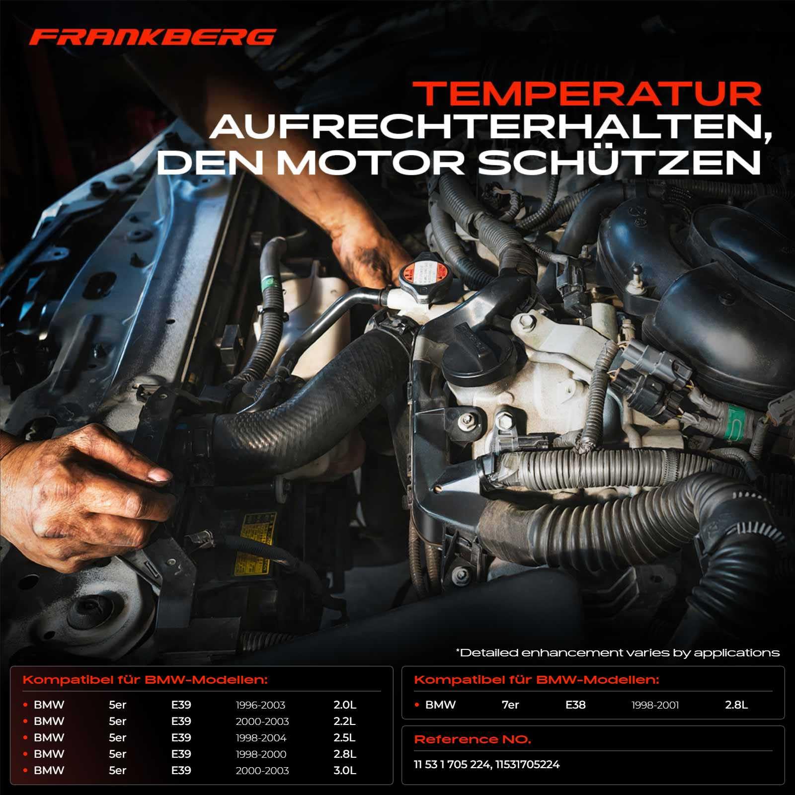 Frankberg Radiateur Refroidissement Du Moteur Compatible Avec Série 5