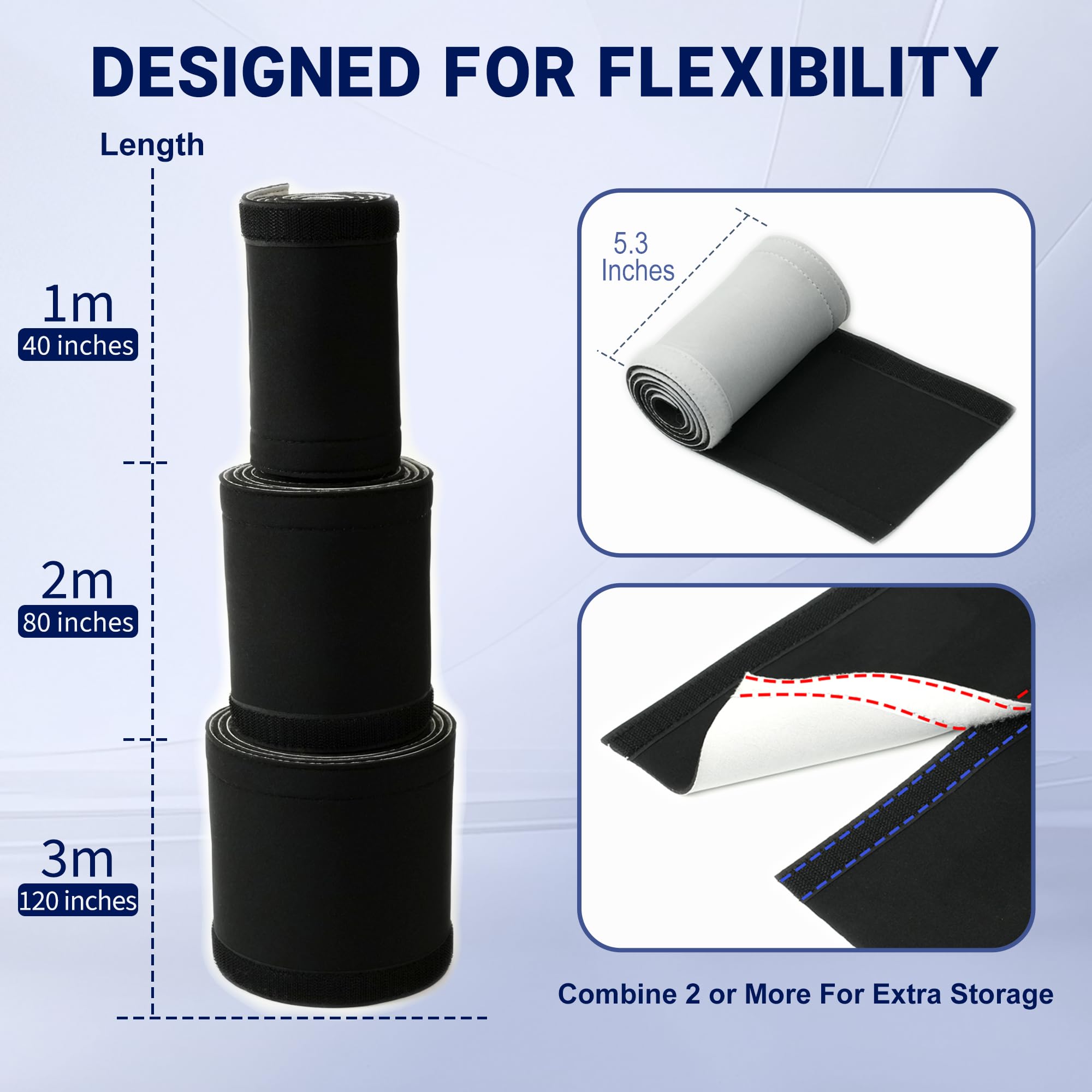 Cable Management Sleeve - Organize Cables FREE SHIPPING -4 Cable Management Sleeve - Organize Cables FREE SHIPPING -4