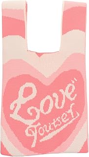 Ganchos De Crochê Sacola De Praia Bolsa De Tecido A Sacola De Malha De Lã Trança Bolsa De Ombro De Malha Sacola De Crochê De Malha Bolsa De Mão De Amor Bolsa De Colete Da Coreia