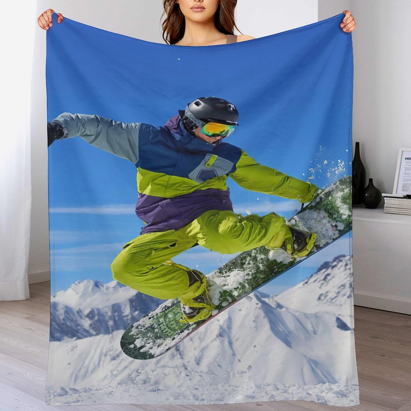 Manta suave para snowboard térmica de 130x150 cm aislante para las cuatro estaciones