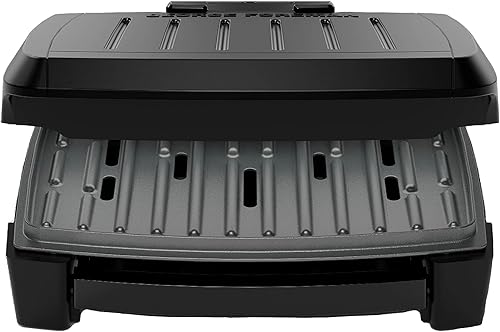 Miniatura 10 de GEORGE FOREMAN Parrilla Contact Submersible, parrilla de 5 porciones, platos negros, lavar toda la parrilla