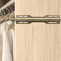 Vista 4 de FIRJOY Barra de valet de 12 pulgadas para armario extraíble (1 paquete, latón antiguo)