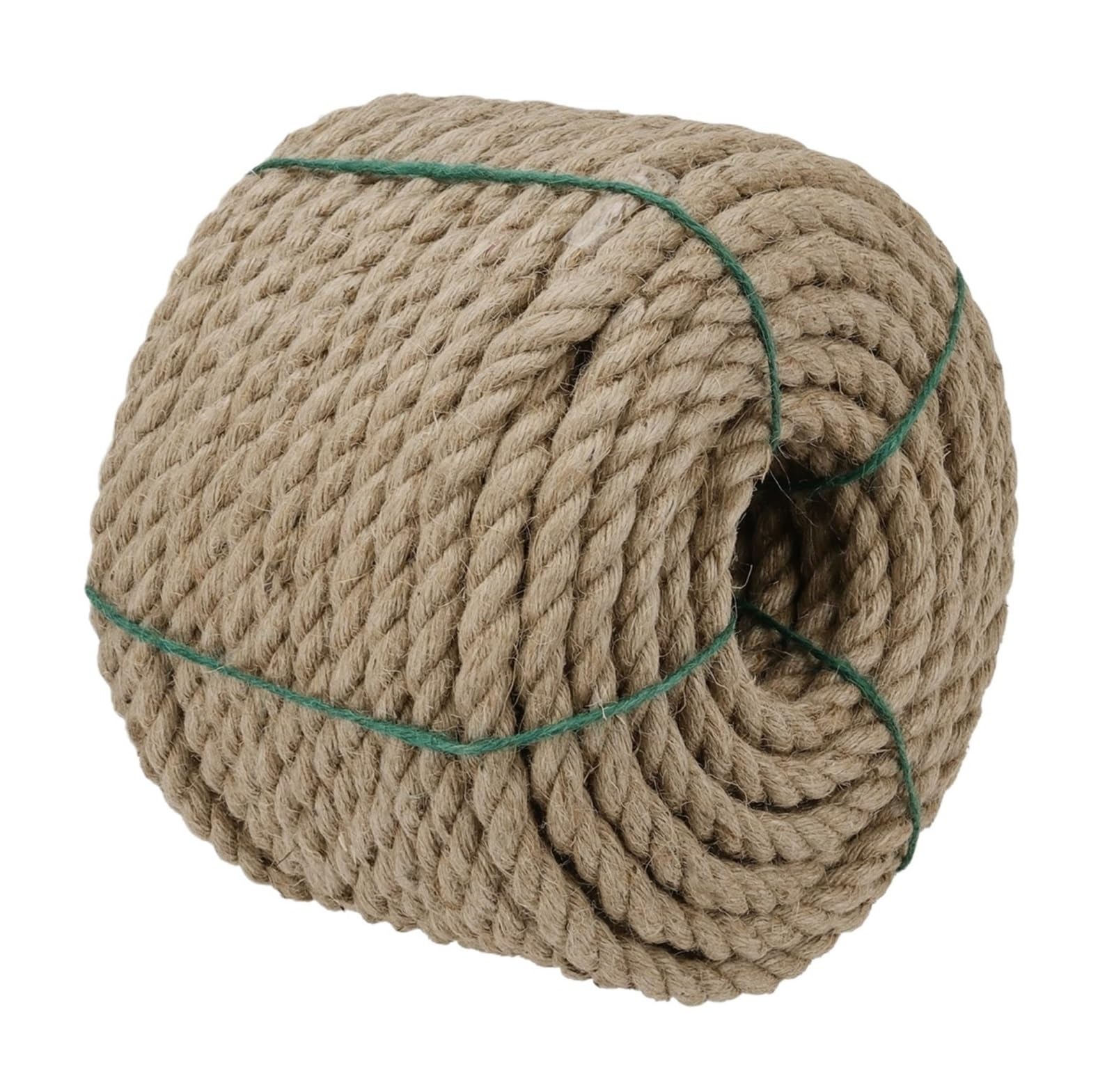 8/10/14/16/20 mm x 5–100 m, natürliches Hanfseil, Juteseil,(10M,8mm)
