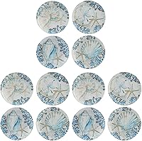 Vista 8 de Certified International Playa Shells - Platos de ensalada/postre de 8.5 pulgadas, tamaño mediano, juego de 4