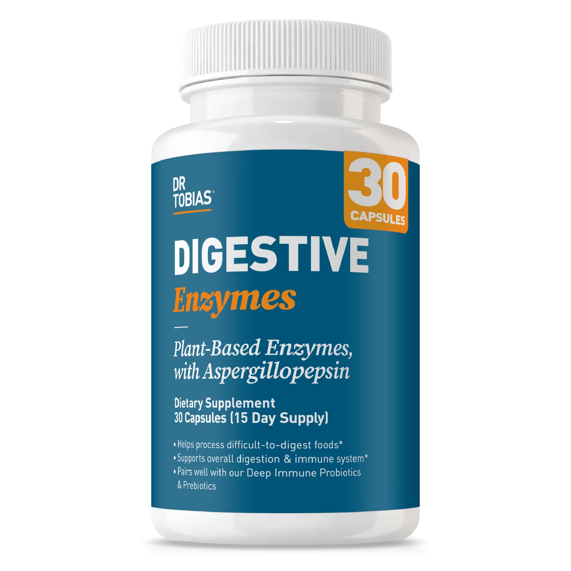 Dr. Tobias Digestive Enzymes Supplement, 30 Capsules