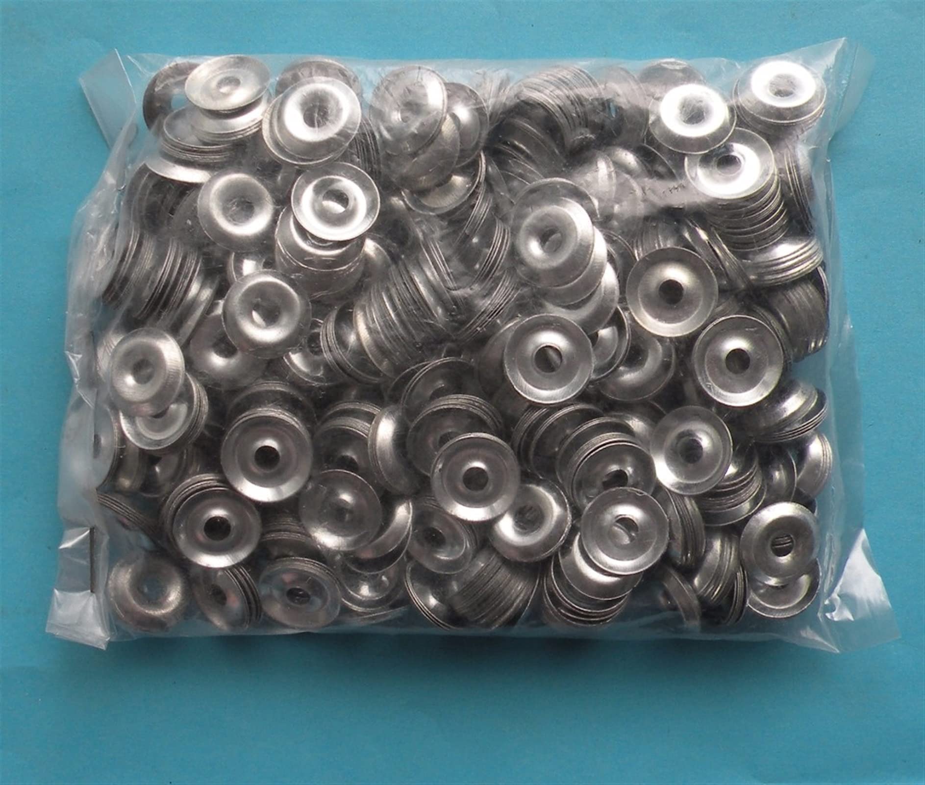 Zkenshan-Arandela Plana 100pcs-1000pcs METRICO ESTÁNDAR M4 M5 M6 Cincillo de Acero Plateado Lavadoras Concave-Convex Hollow Fisheye Junta, Buena Resistencia al Desgaste