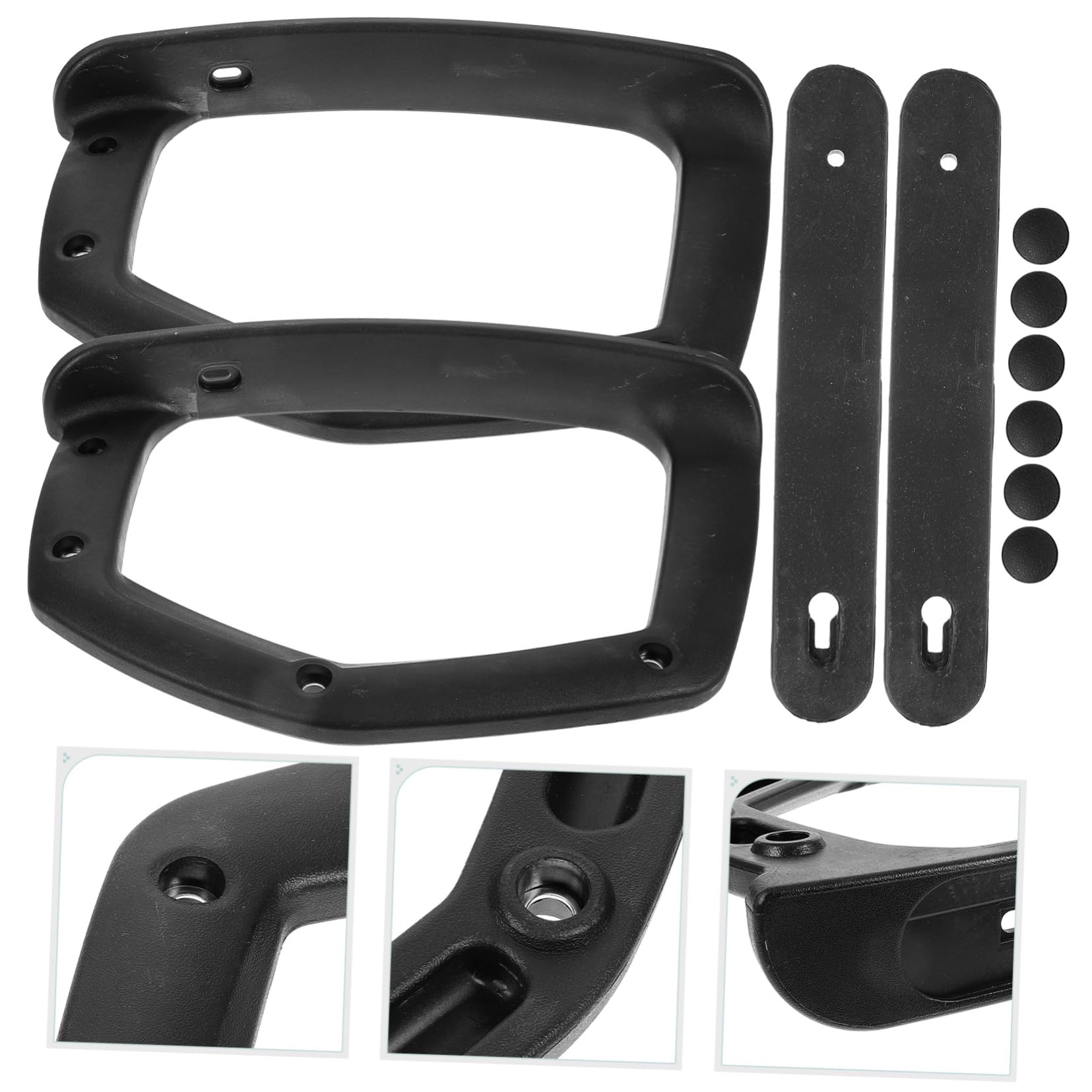 Gadpiparty Braccioli e Riduzione dello Stress in Plastica Pp Pezzi 2 Impugnatura Confortevole Ricambio Ergonomico per Sedia da Ufficio e Gaming per Poltrone