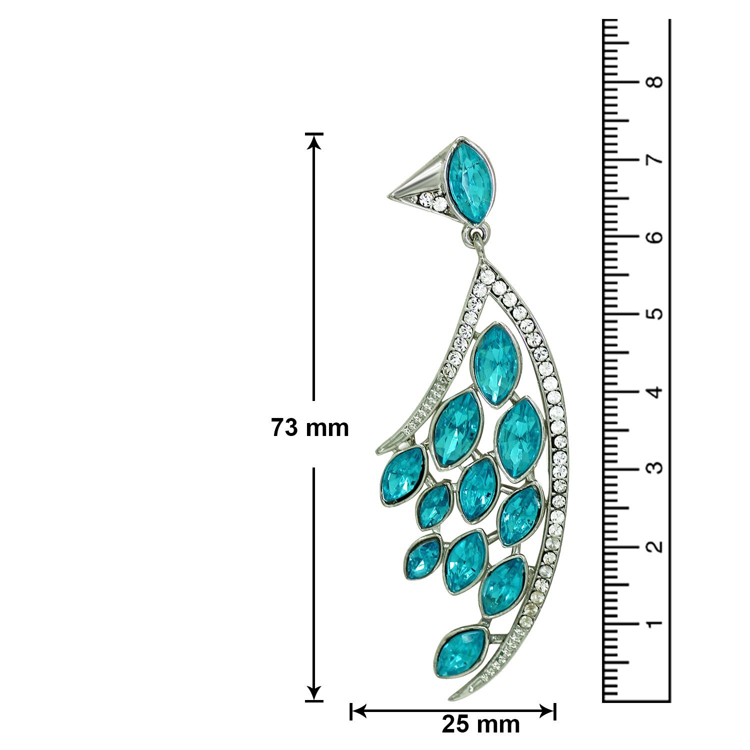 Feather Sky Marquise Party Earring Lightweight ER1109423R