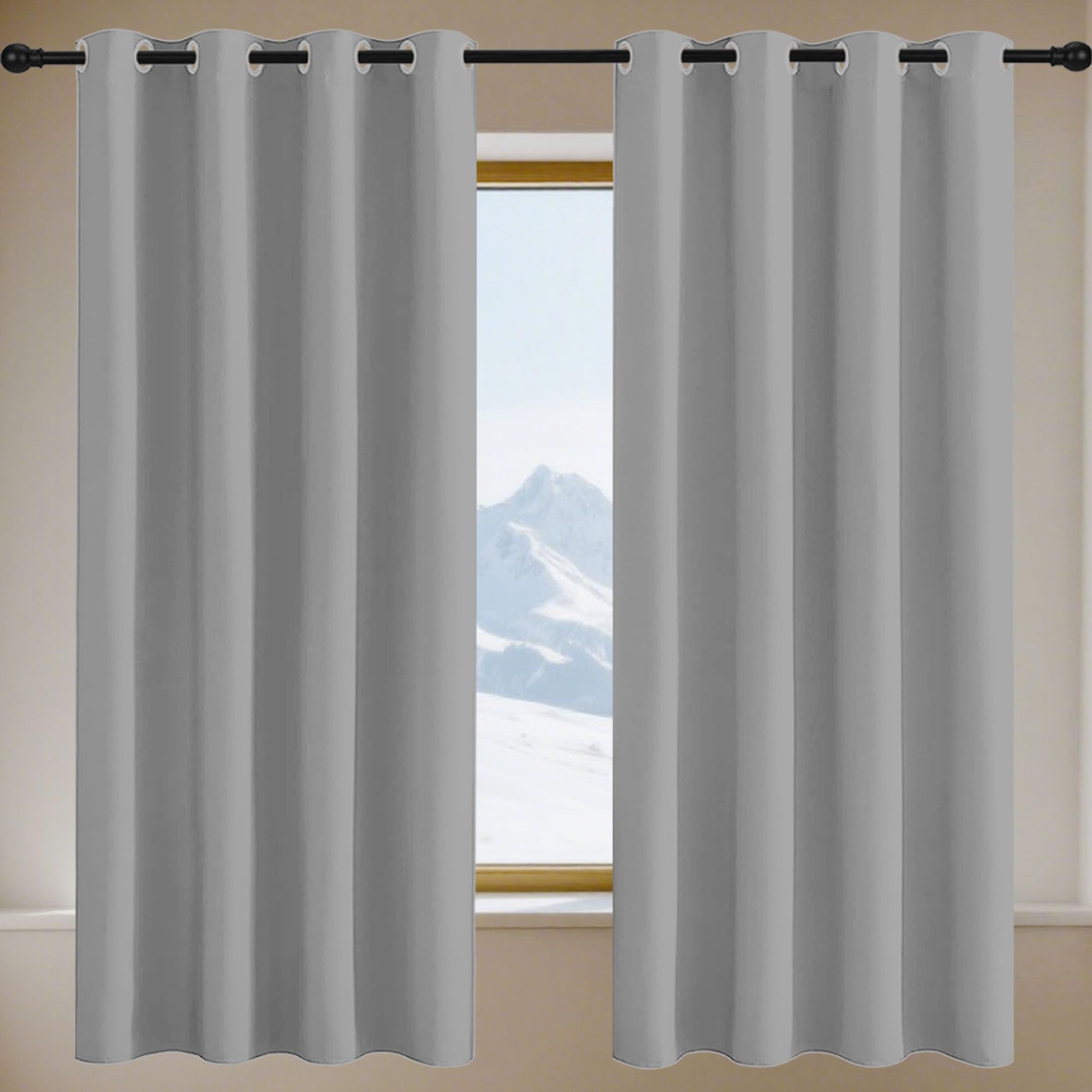 Rideau isolant anti froid bloquant 100% lumière pour chambre adulte