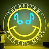 Music Neon Sign for Wall Decor Rock Band LED Neon Light for Man Live Music LED Sign for Bedroom Rock Band Light Up Signs for Studio Party Bar Decor Birthday Gifts Size 11.8 * 11.8 In(JTD304)