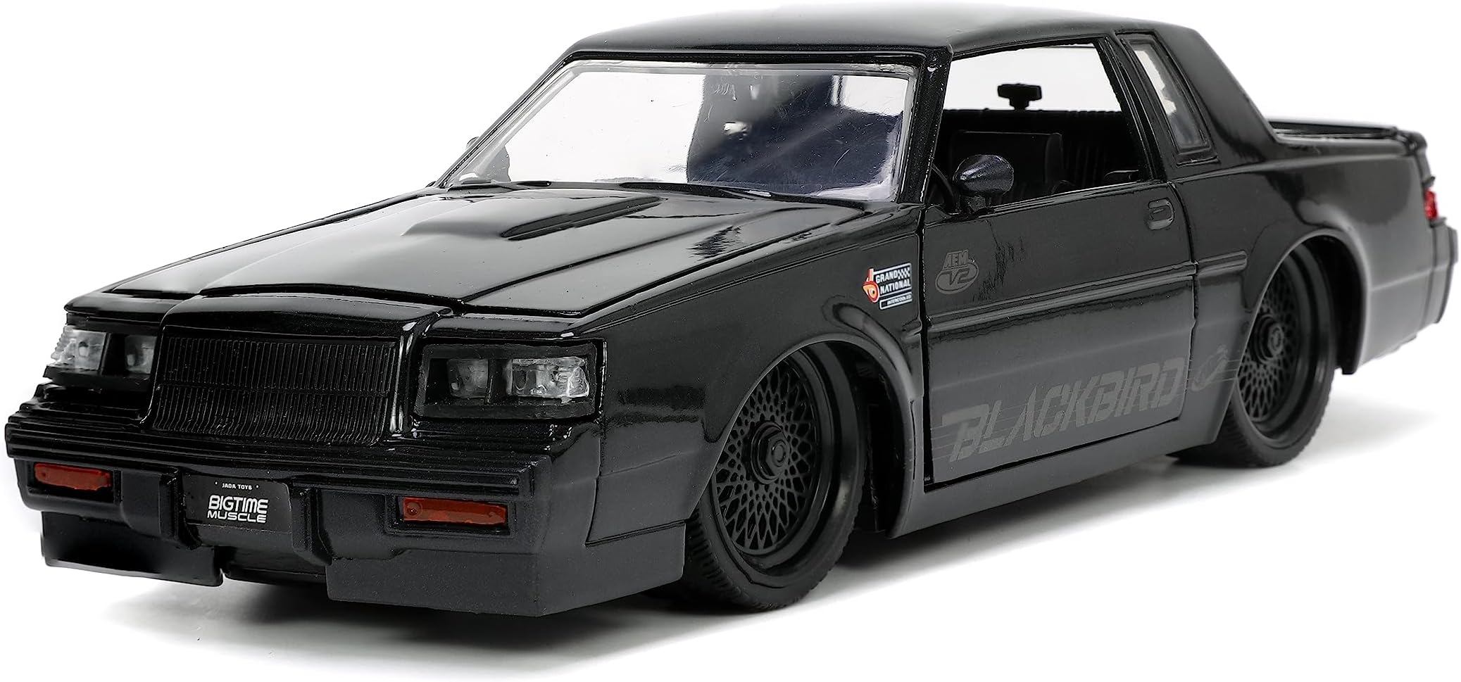 Jada Toys Big Time Muscle 1:24 1987 Buick Grand National Die-Cast Car (Black)