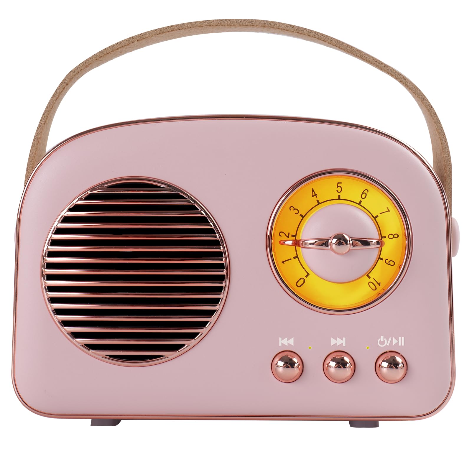 Aresrora Portable Retro Bluetooth Speaker,Vintage Gifts for Men and Women,Room Decor,Small Wireless Bluetooth Speaker,Cute Style for Office Home Kitchen Desk,Support USB/TF Card/AUX