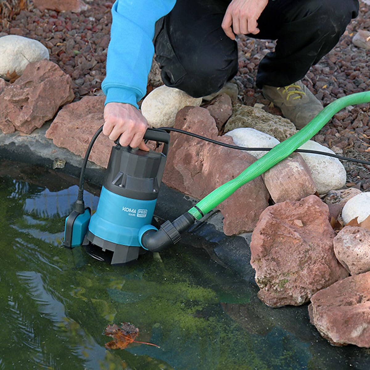 BOMBA PARA EXTRACCION DE AGUA SUCIA 400W 17x33cm KOMA TOOLS