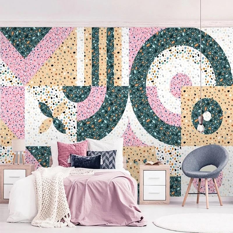 Papier peint mural 3d ILIYA en tissu non tissé pour rénover un fond de salle de séjour