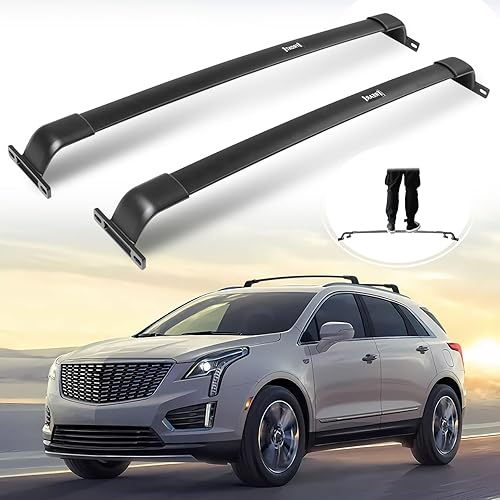 Barras de techo mejoradas de 220 libras para Cadillac XT5 2016-2025, todas las barras transversales de aleación de aluminio, mejoradas desde el