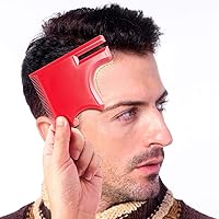 Vista 4 de 2 piezas de guía de barba, herramientas de plantilla de modelado, línea de bigote, plantilla de línea de cabello, corte de barba, moldeador