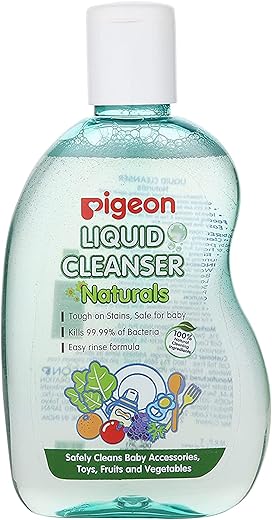 Pigeon Liquid Cleanser Bottle, 200 ml (Green)