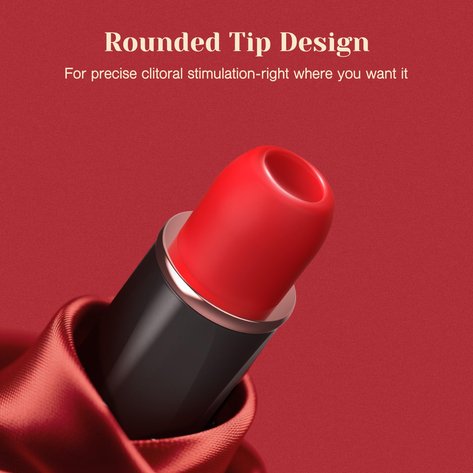 Tracy's Dog Sucking Bullet Vibrator Adult Sex Toys, Mini Lipstick Vibrator with 9 Suction Modes, Clitoral Stimulator Adult Toys for Women, Thumping Clit Sucker Nipple Rose Toys for Female (): Black