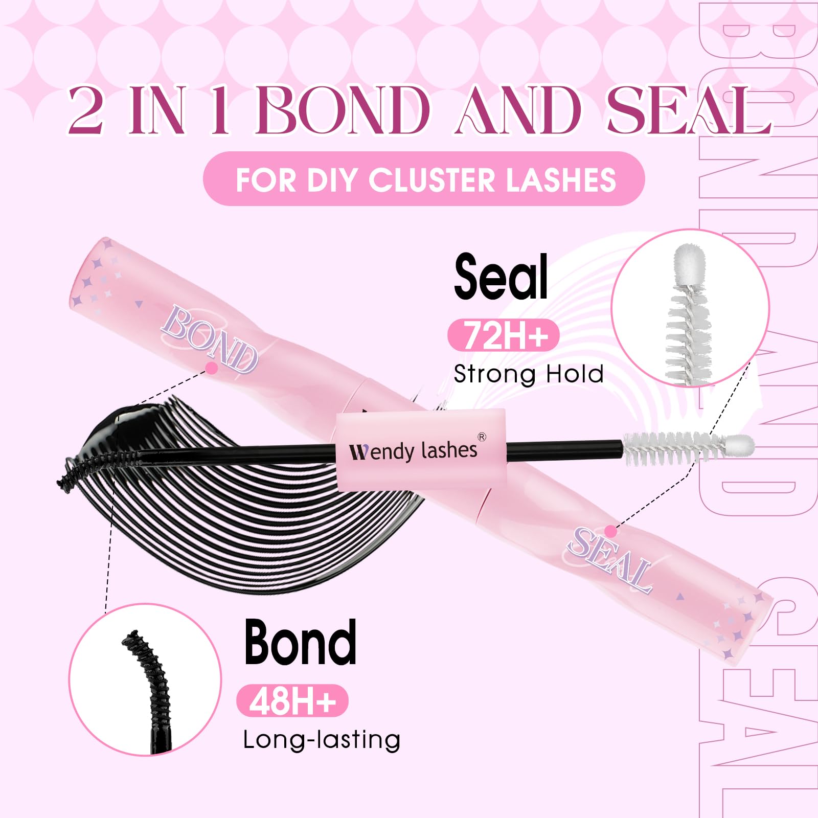 WENDY LASHES Clusters Kit D Curl DIY Wimpern Fluffy Lash Clusters