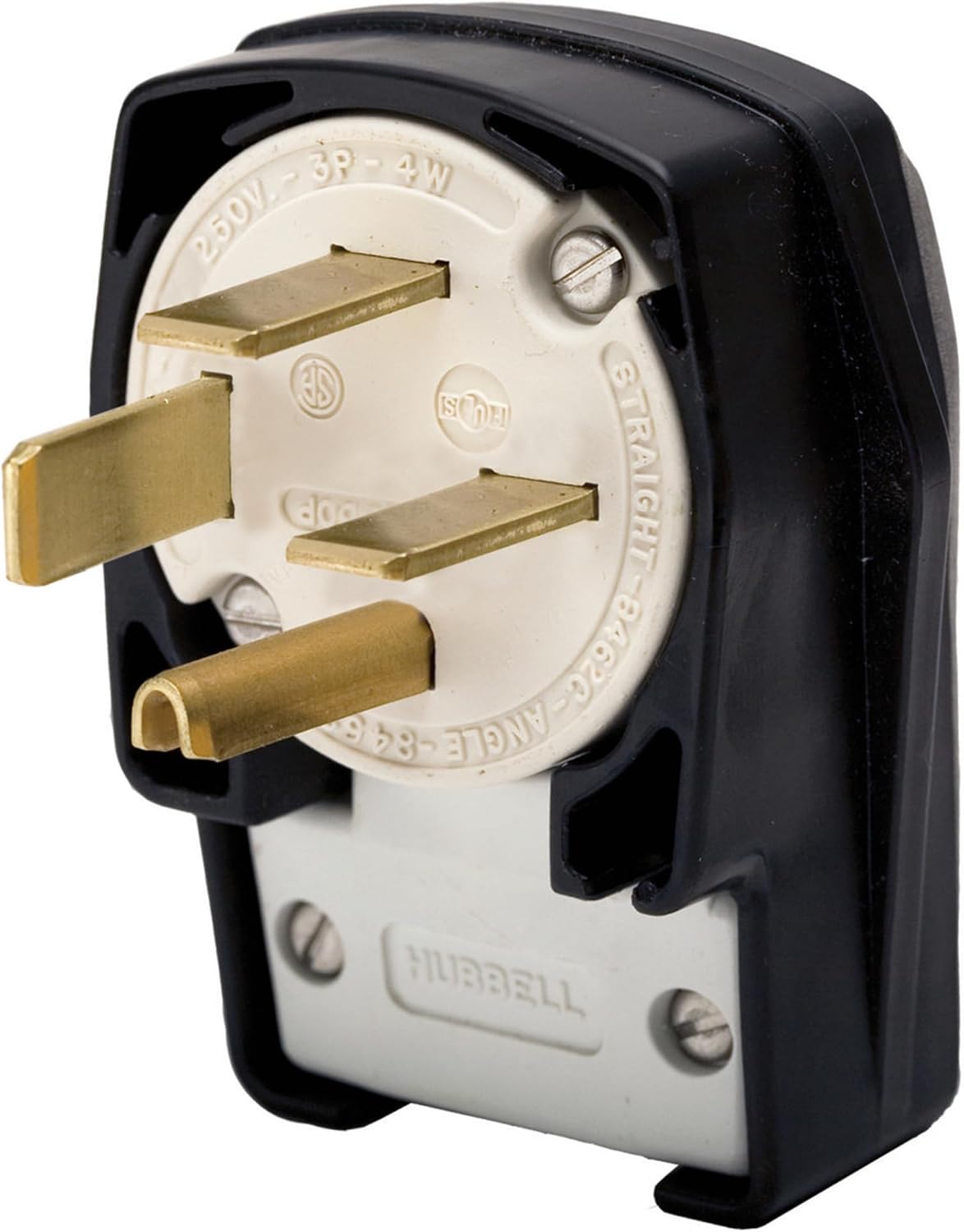 HUBBELL 8462C Angle Plug, 15-60P, 60A, 250VAC, 3 Phase
