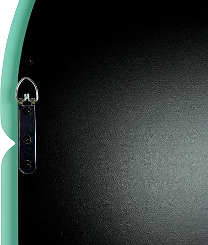 Miniatura 5 de H-A Espejo de pared para colgar en la pared con forma de bagel contemporáneo, moderno y futurista, con color caramelo (32 x 23 pulgadas, naranja)