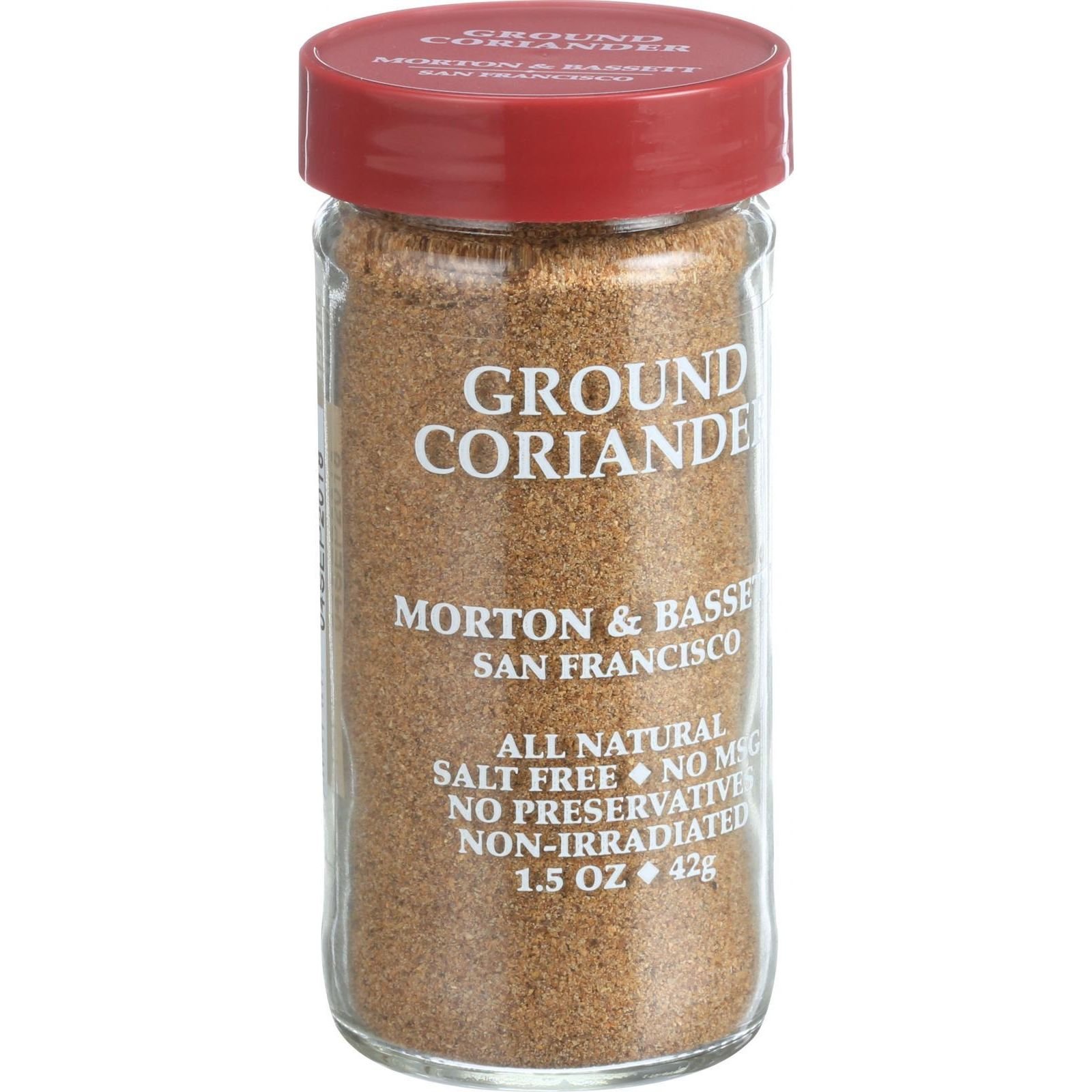 Morton & Bassett Ground Coriandor, 1.5-Ounce Jars (Pack of 3)