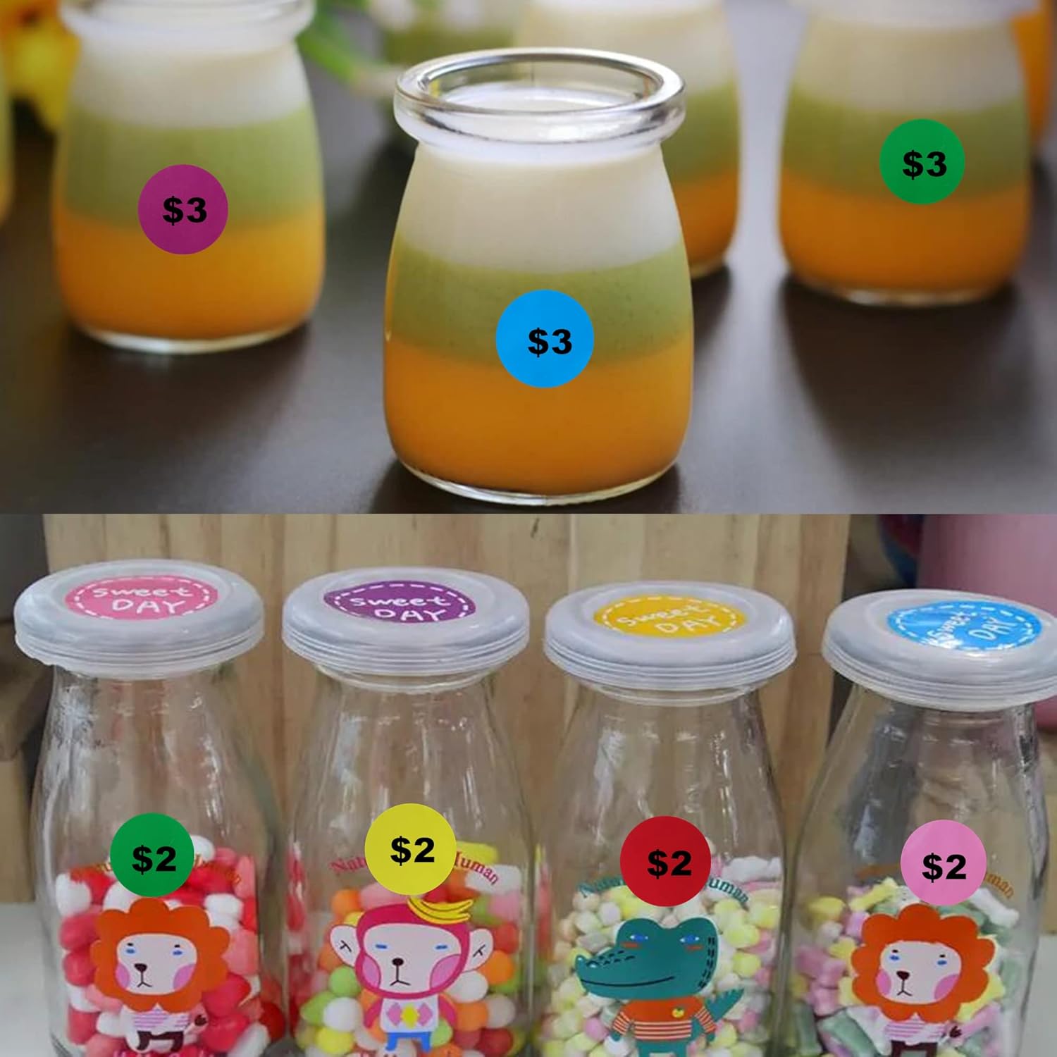 CADEVED 3000 Pieces 1 Inch Color Coding Labels Writable Circle Dot Stickers Color Round Labels for Home Organize, File Classification, Inventory (6 Mixed Colors Set 1) : Office Products