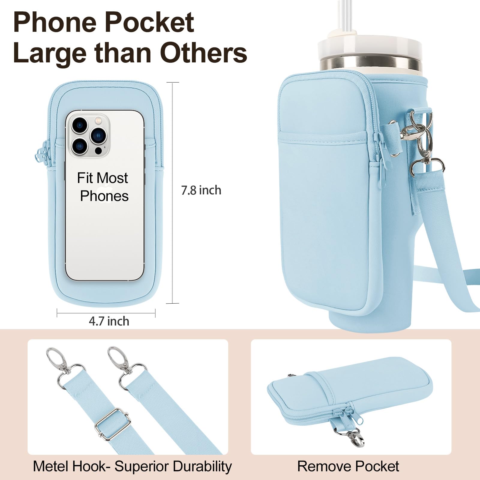 Amazon.com : Cangroo Water Bottle Carrier Bag for Stanley