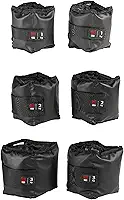 Kit Par Caneleiras Peso 1kg + 2kg + 3kg Tornozeleira de Peso Academia Pilates Fisioterapia Treino Funcional Crossfit Treine em Casa