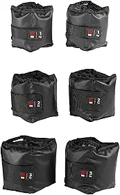 Kit Par Caneleiras Peso 1kg + 2kg + 3kg Tornozeleira de Peso Academia Pilates Fisioterapia Treino Funcional Crossfit Treine em Casa